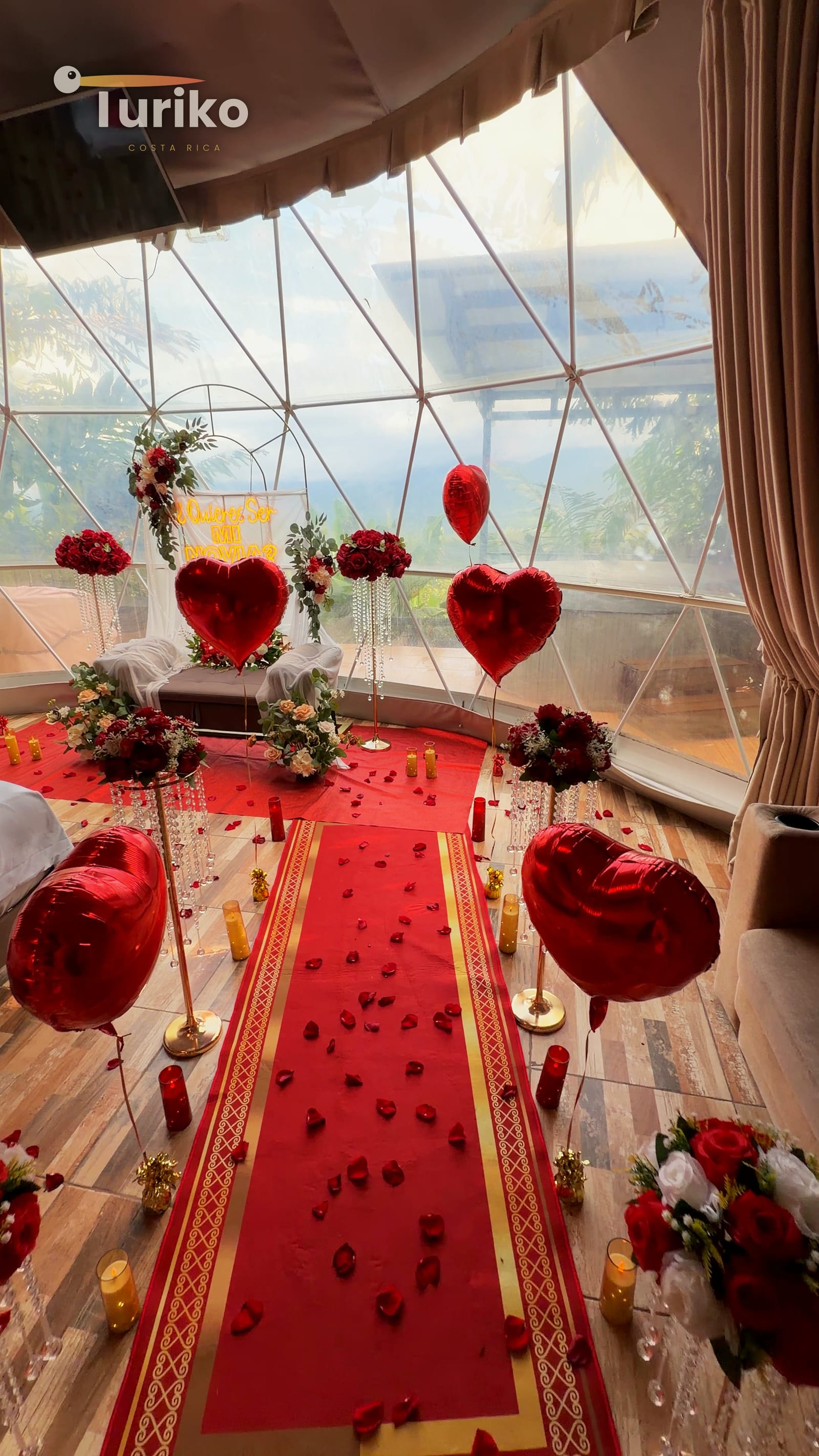 Alfombra de corazones